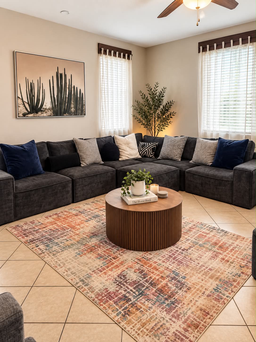Comfortable residential living room at Excellence Recovery